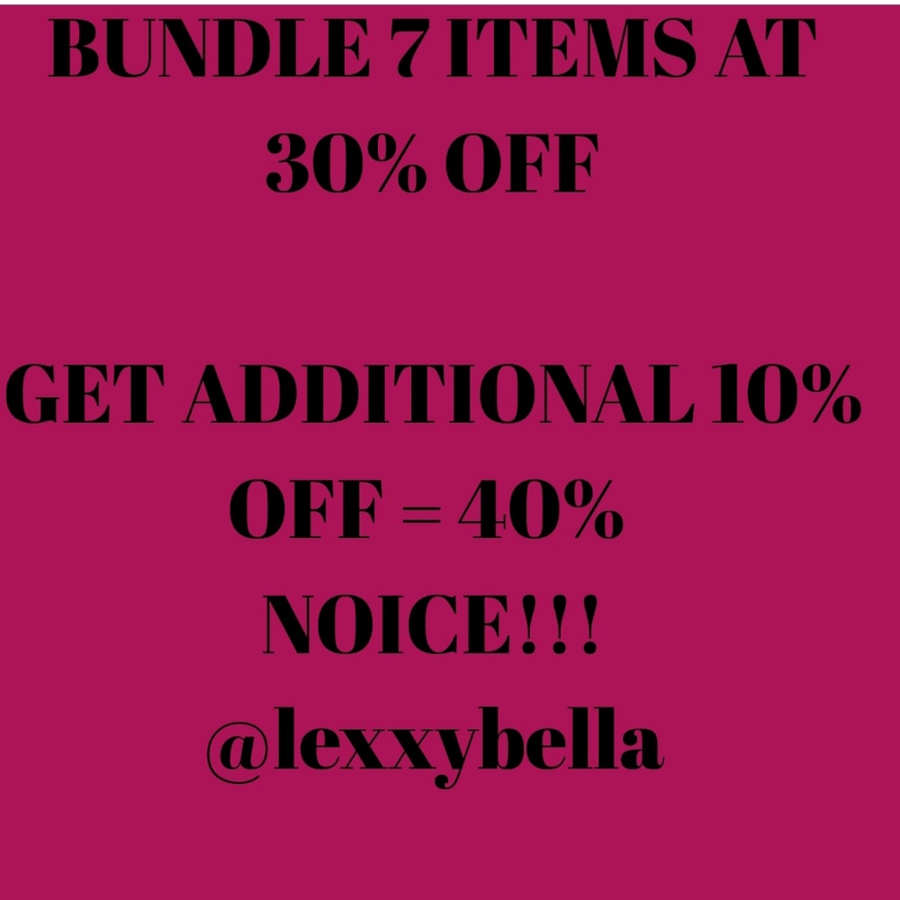 40% off on everything.